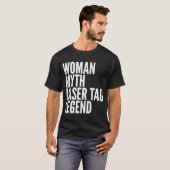 レーザーラベル女性神話レーザーラベル伝説 Tシャツ (正面フル)