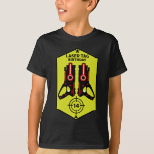 レーザーラベル子供の誕生日14歳Tシャツ Tシャツ