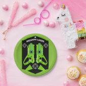 レーザーラベル戦闘任務キッズ ペーパープレート (パーティー)