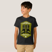 レーザーラベル戦闘任務キッズ Tシャツ (正面フル)