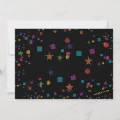 レーザーラベル誕生日パーティーへの招待 招待状 (裏面)