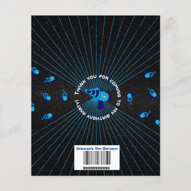 レーザーラベル誕生日パーティーキャンディーラッパー (正面)