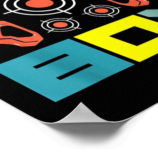 レーザーラベル誕生日ボーイゲームパーティー室内レーザータグゲーム ポスター (角)