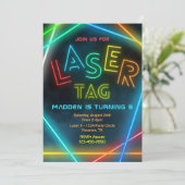 レーザーラベル誕生日招待状 |レーザーラベルパーティー 招待状 (スタンド正面)