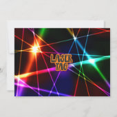 レーザーラベル誕生日招待状 招待状 (裏面)