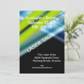 レーザーラベル誕生日 招待状 (スタンド正面)