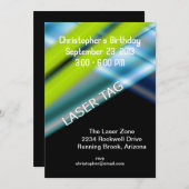 レーザーラベル誕生日 招待状 (正面/裏面)
