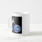 レーザーレインボー宇宙猫 コーヒーマグカップ (正面左)