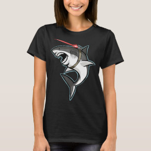 レーザー光線を使ったレーザーシャークのティーシャーク Tシャツ