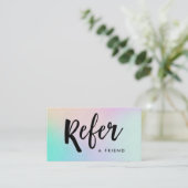 レーザー光線写真モダンな手書きの原稿| 紹介カード (スタンド正面)