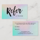 レーザー光線写真モダンな手書きの原稿| 紹介カード (正面/裏面)