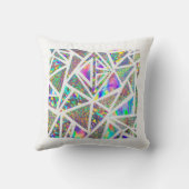 レーザー光線写真幾何学的な枕 クッション (裏面)