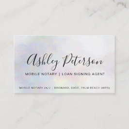 レーザー光線写真移動式公証人の原稿の真珠 名刺