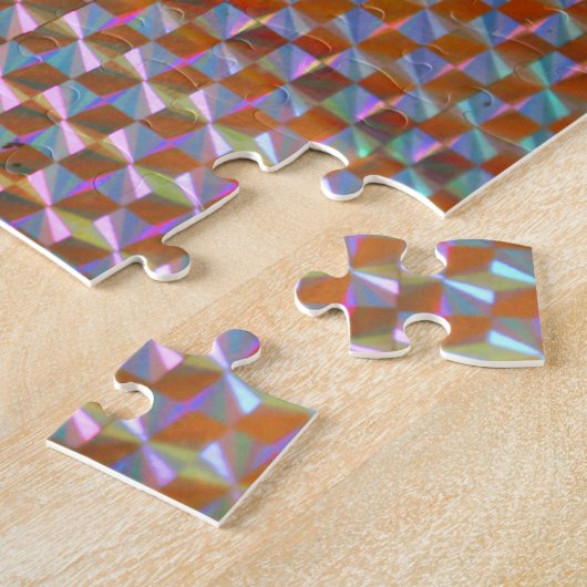 レーザー光線写真金属の写真の多彩なデザイン ジグソーパズル (側面)