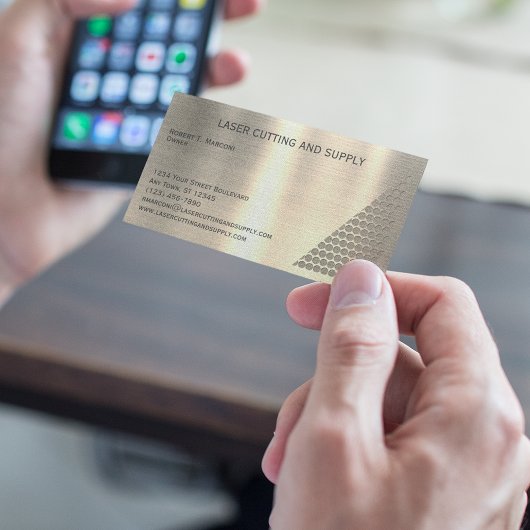 レーザー切断および供給会社ブラス 名刺