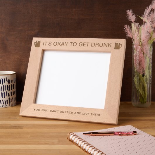 レーザー刻印の枠飲を取り出しても大丈夫 レーザー彫刻フレーム (左)