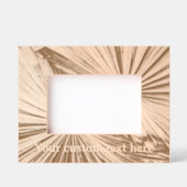 レーザー加工写真フレームと椰子の葉デザイン レーザー彫刻フレーム (正面)