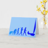 レーザー帆船青い帆の贈り物 カード (黄色い花)