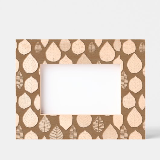 レーザー彫刻葉 レーザー彫刻フレーム (正面)