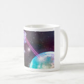 レーザー猫のマグ コーヒーマグカップ (正面右)