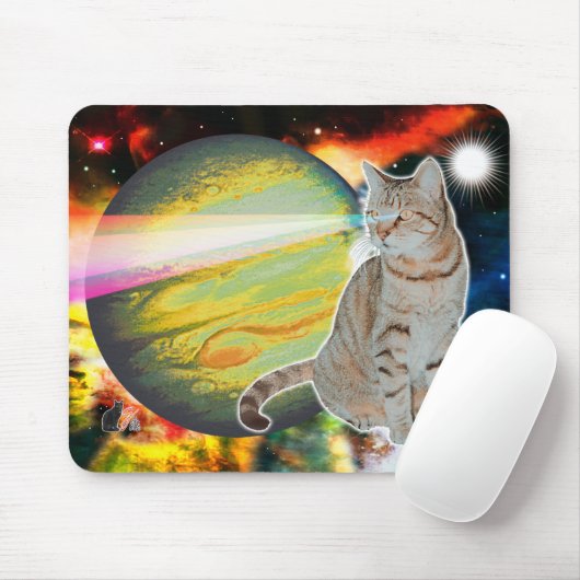 レーザー猫のMossbodyのマウスパッド マウスパッド (マウス)