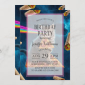 レーザー猫ピザパーティー 招待状 (正面/裏面)