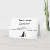 レーザー猫Mossbody カード (裏面)