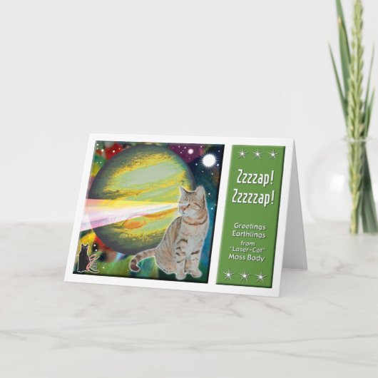 レーザー猫Mossbody カード (正面)