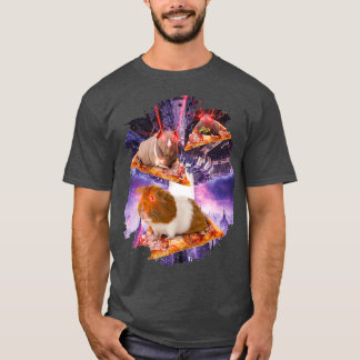 レーザー眼付きモルモットIレーザー齧歯類宇宙 Tシャツ
