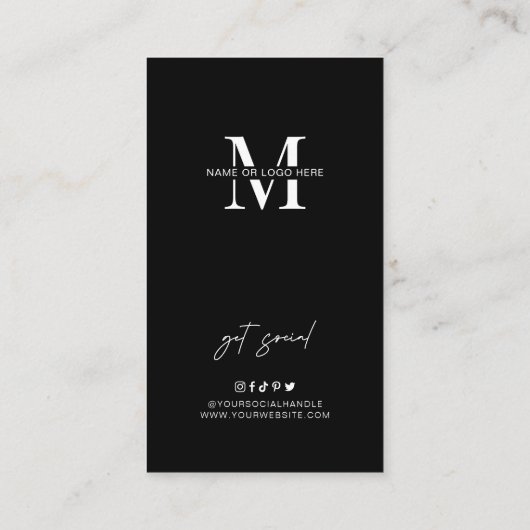 レーザー脱毛の指示気にミニマリスト 名刺 (裏面)