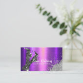 レーザー脱毛グリッターきらめく名刺 名刺 (スタンド正面)