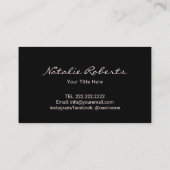 レーザー脱毛スキンクリニック青黒大理石 名刺 (裏面)