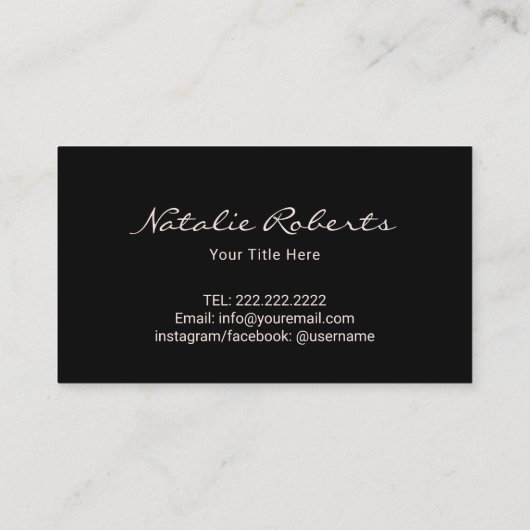 レーザー脱毛スキンクリニック青黒大理石 名刺 (裏面)