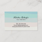 レーザー脱毛皮膚気にビーチサロンスパ 名刺 (裏面)