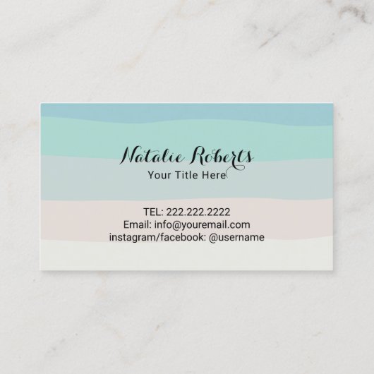 レーザー脱毛皮膚気にビーチサロンスパ 名刺 (裏面)