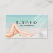 レーザー脱毛皮膚気にビーチサロンスパ 名刺 (正面)