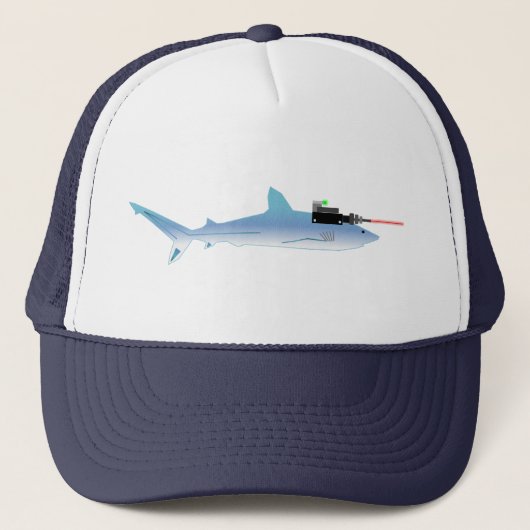 レーザー銃の魚 キャップ (正面)