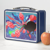 レーザーKiwiのホップ爆発 メタルランチボックス (インサイチュ)