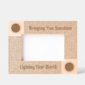 レーザ感動的エッチング写真枠 レーザー彫刻フレーム (正面)