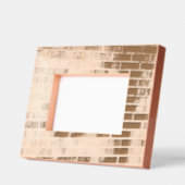 レーザ素朴刻版写真フレームれんが模様 レーザー彫刻フレーム (左)