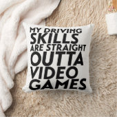 レーシングおもしろいカーのビデオゲームおたくギークゲーマー クッション (ブランケット)