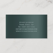 レーシングのプロのトレーナービジネスカード 名刺 (裏面)