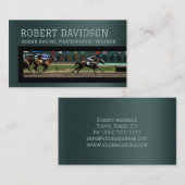 レーシングのプロのトレーナービジネスカード 名刺 (正面/裏面)