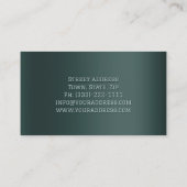 レーシングのプロのトレーナービジネスカード 名刺 (裏面)