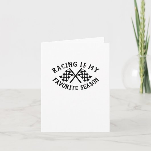 レーシングアイ私のシーズンお気に入りのアートステッカー カード (正面)