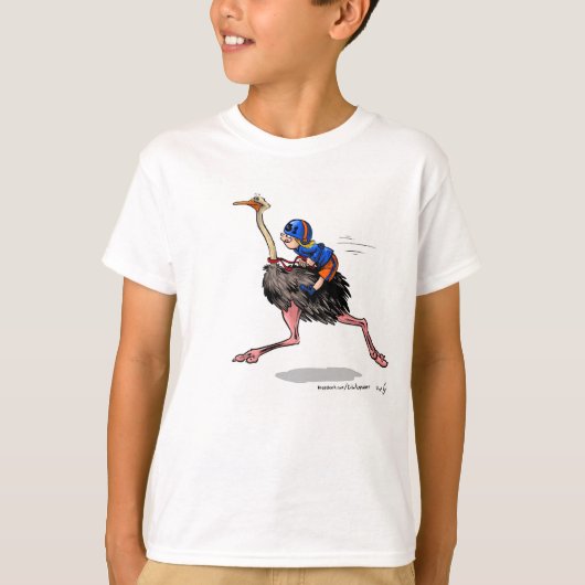 レーシングオストリッチ Tシャツ (正面)