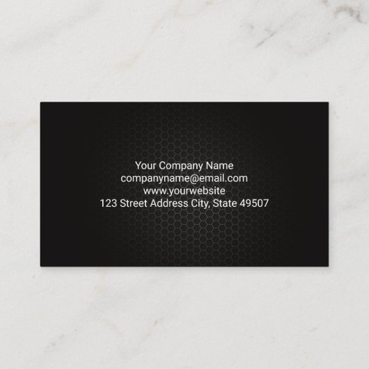 レーシングオートカー | パーツとサービス 名刺 (裏面)