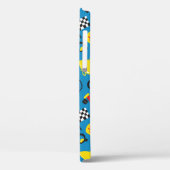 レーシングカーとシームレスなパターン。  Case-Mate iPhoneケース (裏面 / 左)