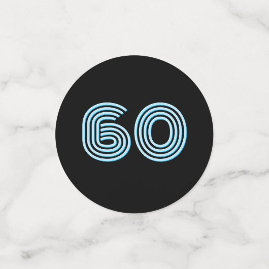 レーシングカーと彼の名前/ネオンブルールックの年齢 コンフェッティ (スモール正面)