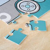 レーシングカーのパーソナル化可能な子供パズル ジグソーパズル (側面)